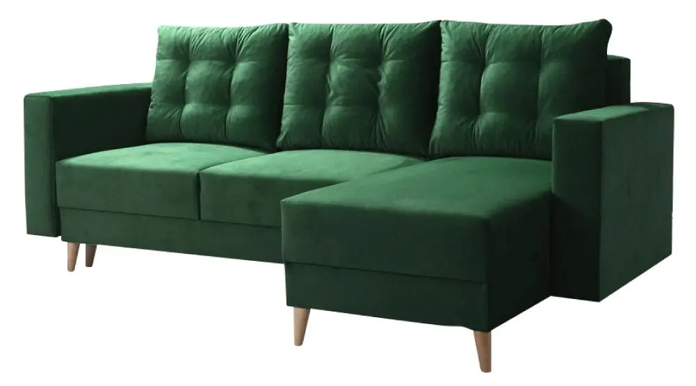 Canapea de colt Tempo Kondela Bleky Roh Right (Green)