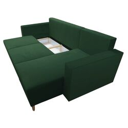 Canapea de colt Tempo Kondela Bleky Roh Right (Green) Thumb