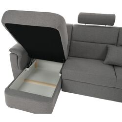 Canapea de colt Tempo Kondela Born U Left (Grey) Thumb