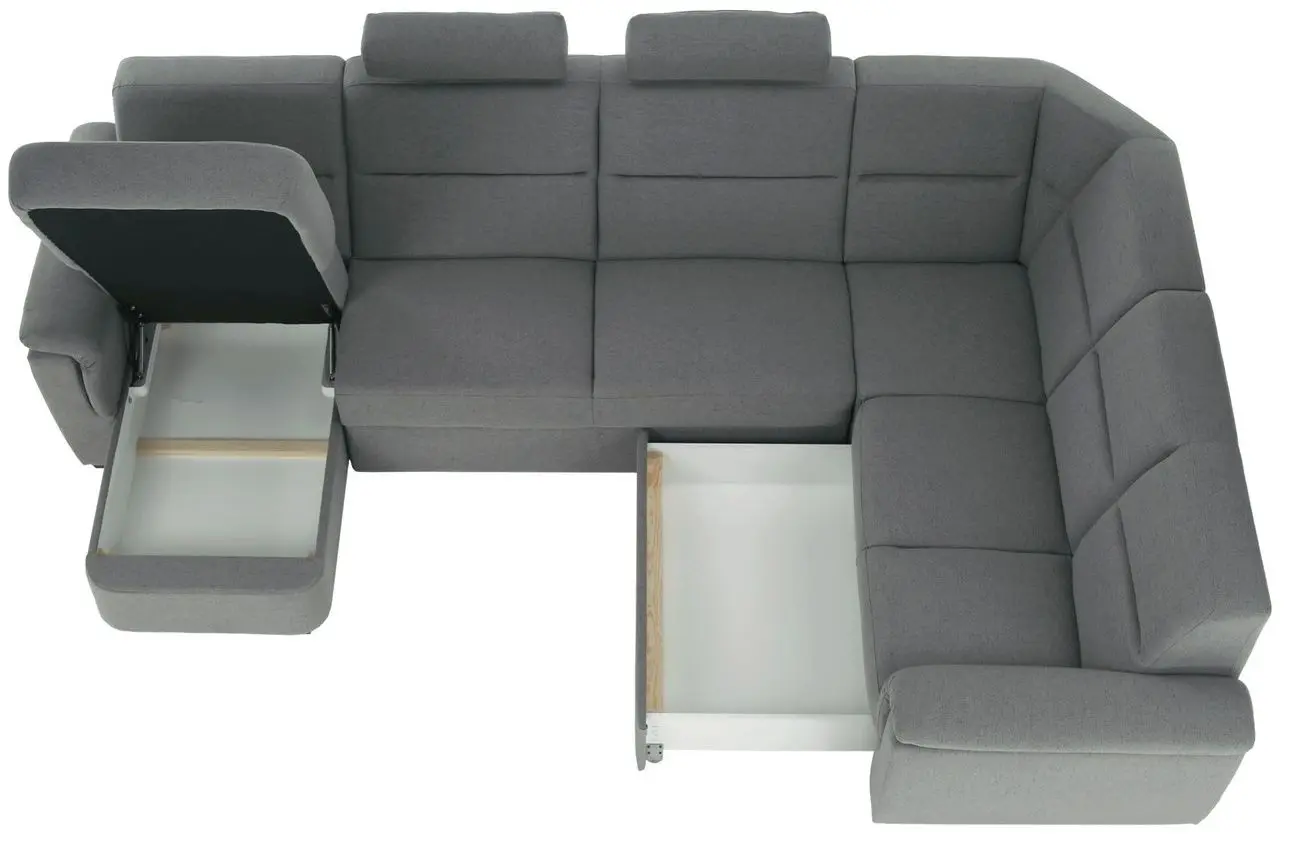 Canapea de colt Tempo Kondela Born U Left (Grey)