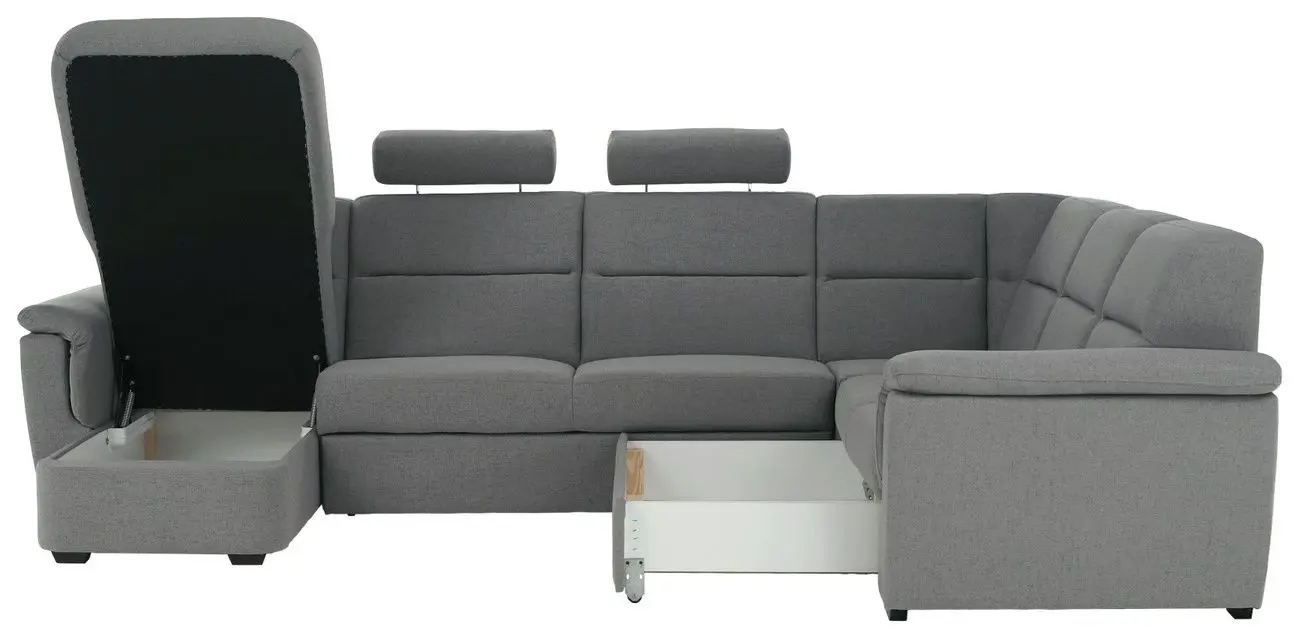 Canapea de colt Tempo Kondela Born U Left (Grey)