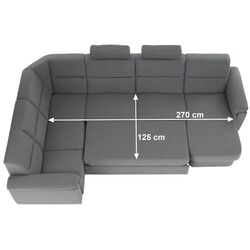 Canapea de colt Tempo Kondela Born U Right (Grey) Thumb