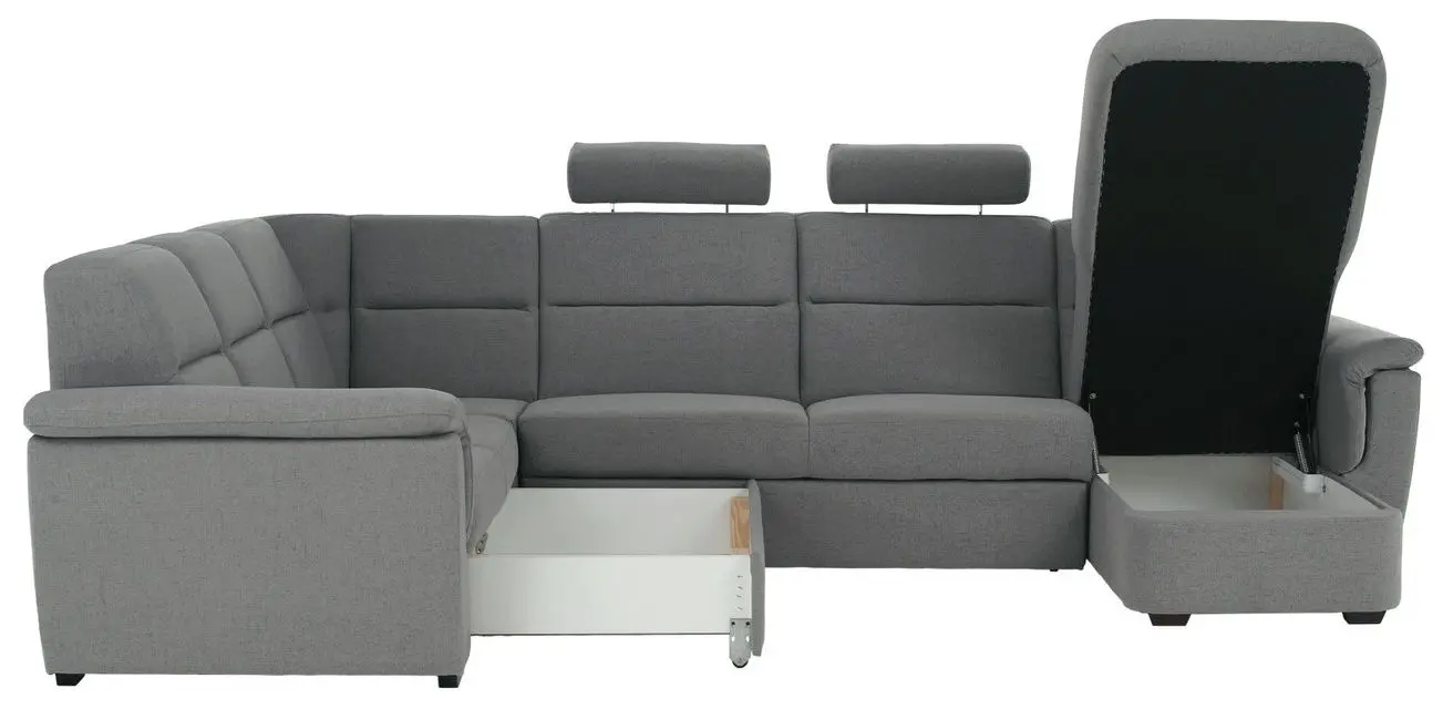 Canapea de colt Tempo Kondela Born U Right (Grey)