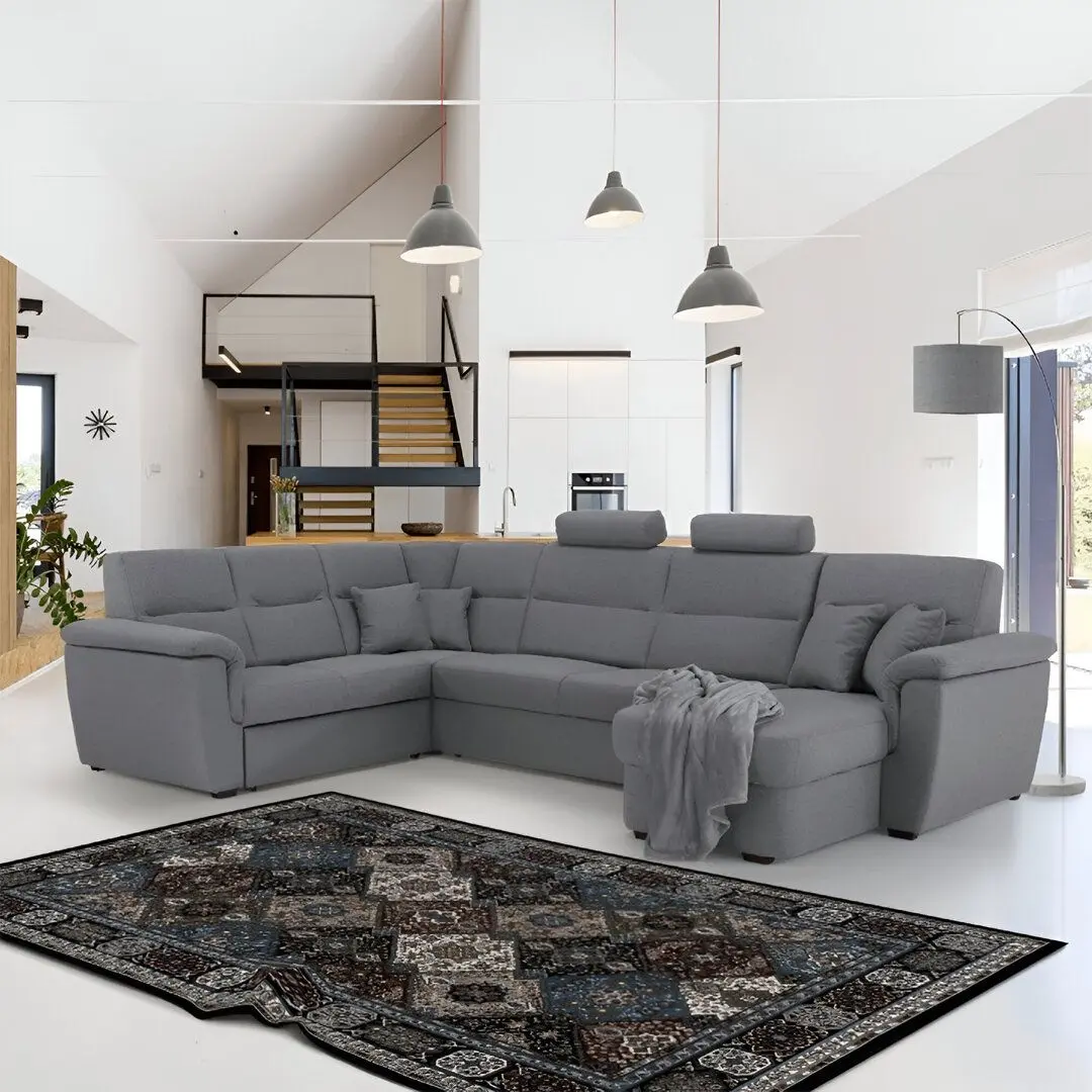 Canapea de colt Tempo Kondela Born U Right (Grey)