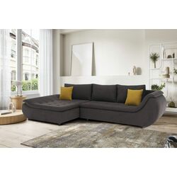 Canapea de colt Tempo Kondela Brato Left (Gray-Brown/Orange)