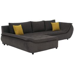 Canapea de colt Tempo Kondela Brato Left (Gray-Brown/Orange) Thumb