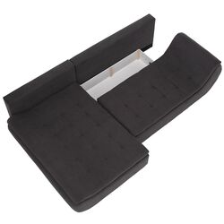 Canapea de colt Tempo Kondela Brato Left (Gray-Brown/Orange) Thumb