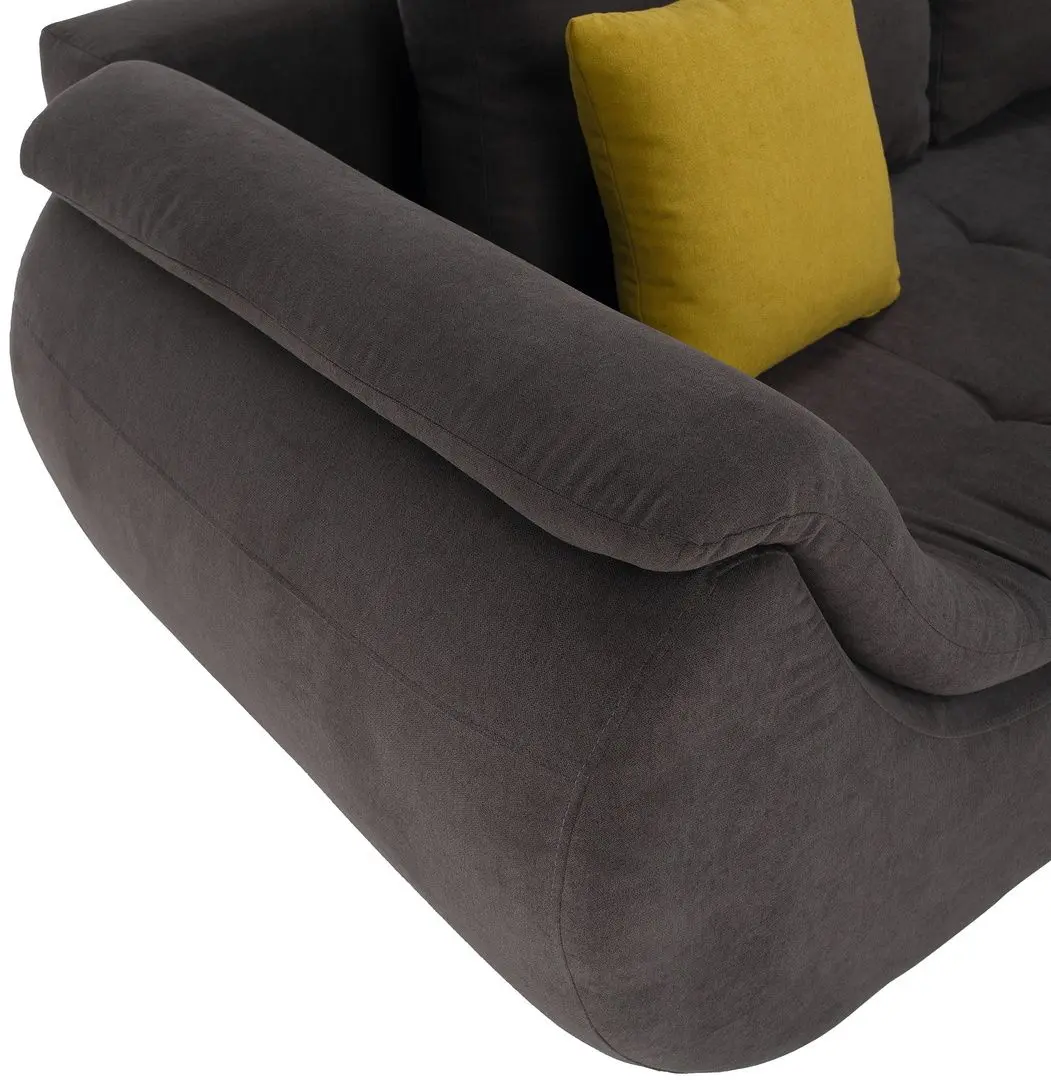 Canapea de colt Tempo Kondela Brato Left (Gray-Brown/Orange)