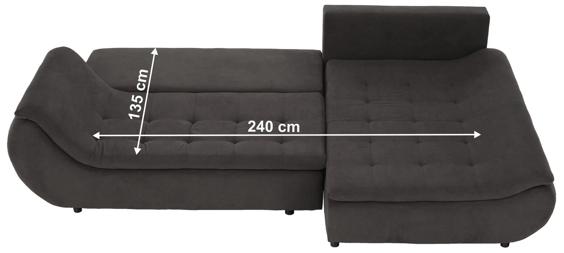 Canapea de colt Tempo Kondela Brato Right (Gray-Brown/Orange)