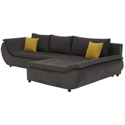 Canapea de colt Tempo Kondela Brato Right (Gray-Brown/Orange) Thumb