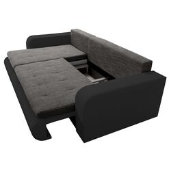 Canapea de colt Tempo Kondela Buran Roh Right (Black/Gray) Thumb