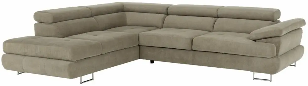 Canapea de colt Tempo Kondela Buton P Soro 13 Left (Light Brown)