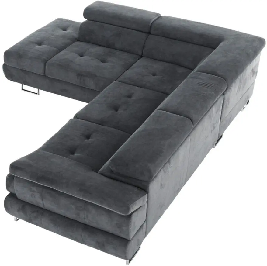 Canapea de colt Tempo Kondela Buton P Soro 97 Left (Gray)