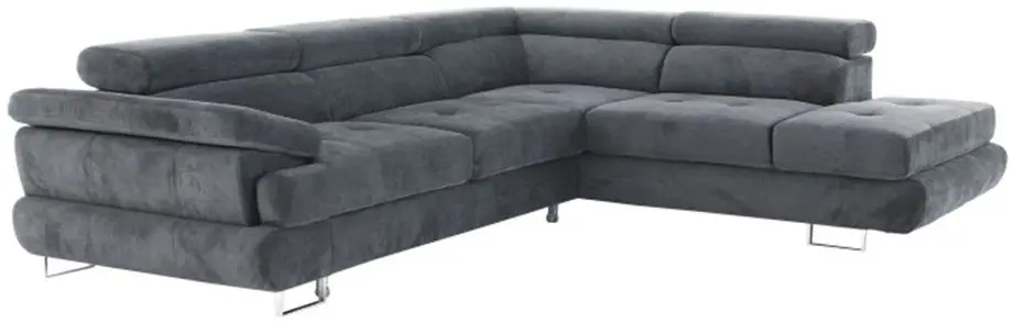 Canapea de colt Tempo Kondela Buton P Soro 97 Right (Gray)