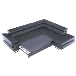 Canapea de colt Tempo Kondela Buton R Right (Dark Gray) Thumb