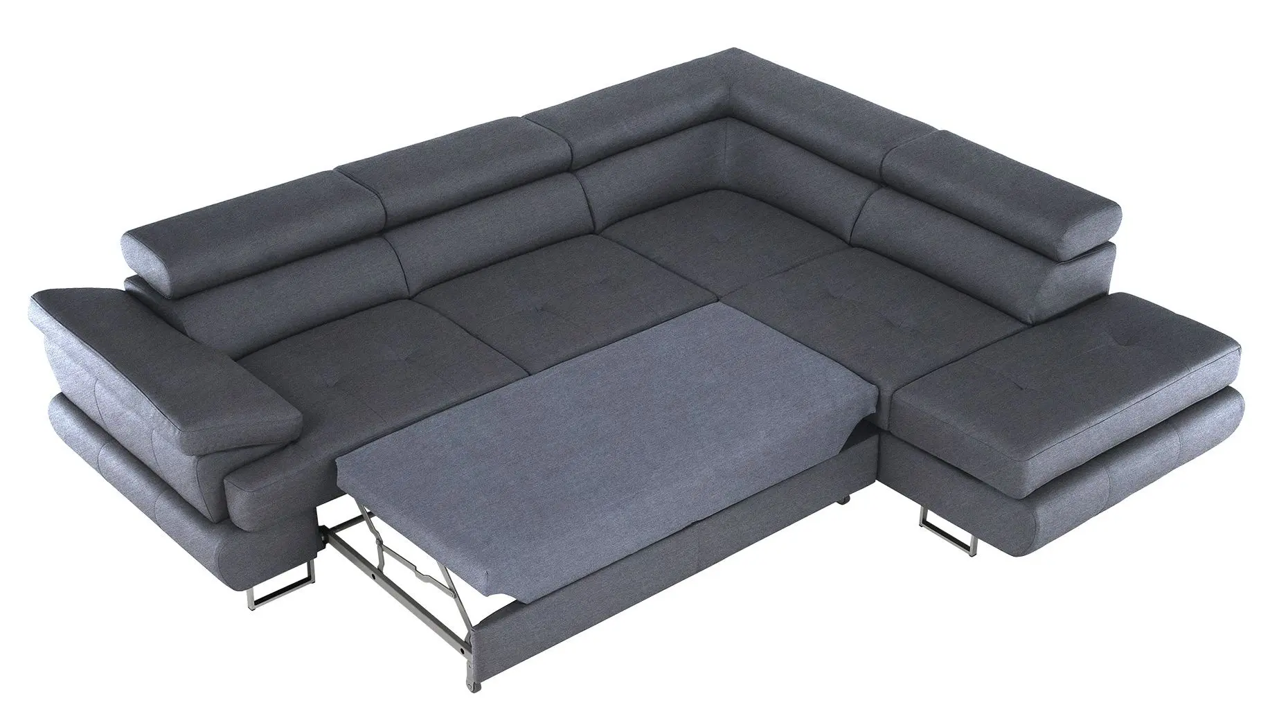 Canapea de colt Tempo Kondela Buton R Right (Dark Gray)