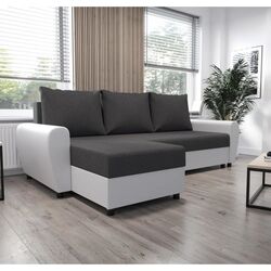Диван угловой Tempo Kondela Dakar Roh L (Grey/White)