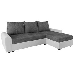 Диван угловой Tempo Kondela Dakar Roh L (Grey/White) Thumb