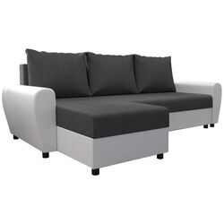 Диван угловой Tempo Kondela Dakar Roh L (Grey/White) Thumb