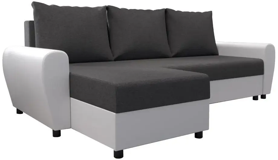 Диван угловой Tempo Kondela Dakar Roh L (Grey/White) - 5