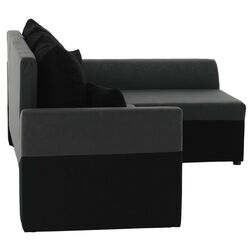 Диван угловой Tempo Kondela Desny (Black/Gray) Thumb