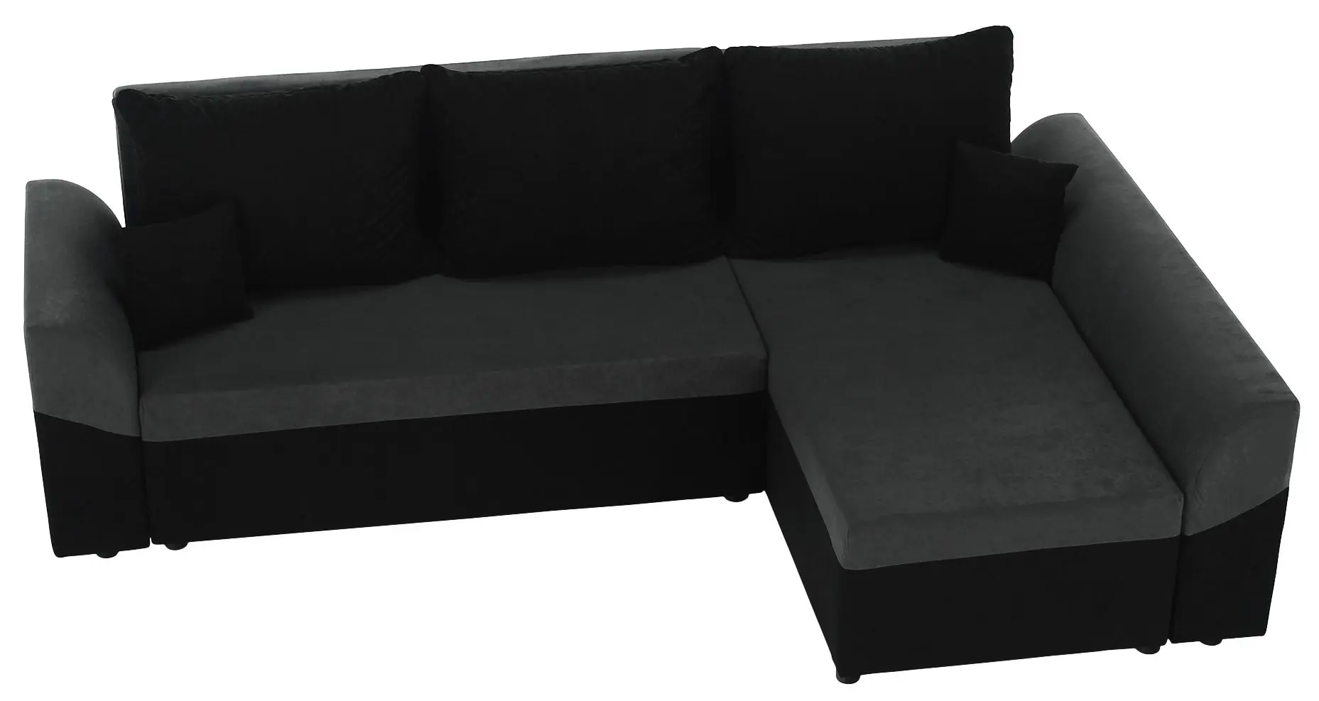 Диван угловой Tempo Kondela Desny (Black/Gray) - 5