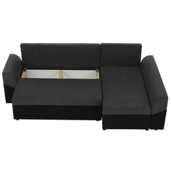 Диван угловой Tempo Kondela Desny (Black/Gray) Thumb