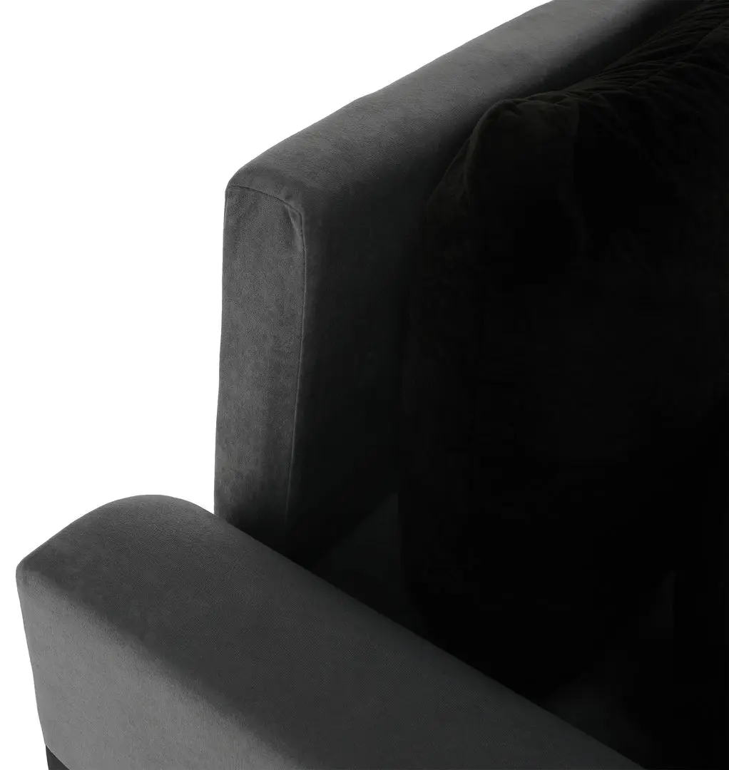 Диван угловой Tempo Kondela Desny (Black/Gray) - 8