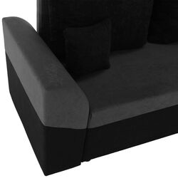 Диван угловой Tempo Kondela Desny (Black/Gray) Thumb