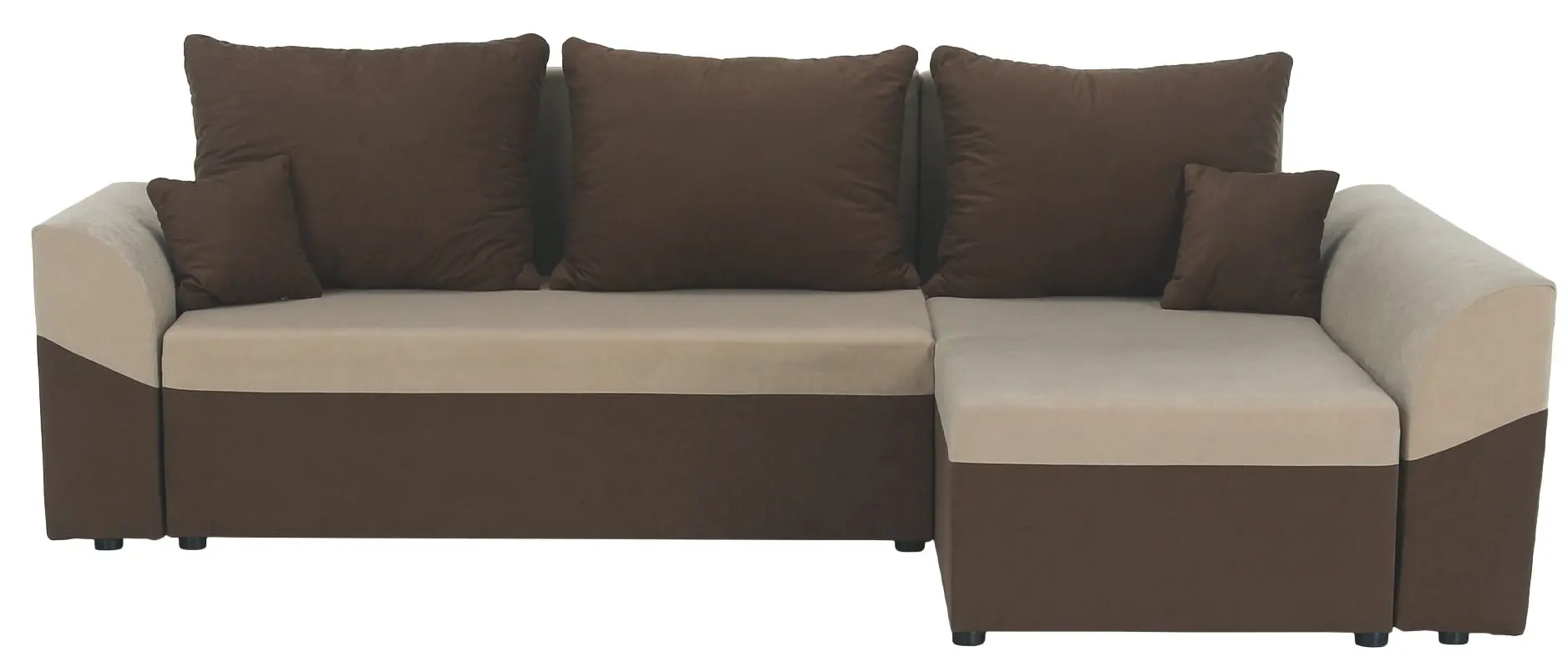 Диван угловой Tempo Kondela Desny (Brown/Beige) - 2