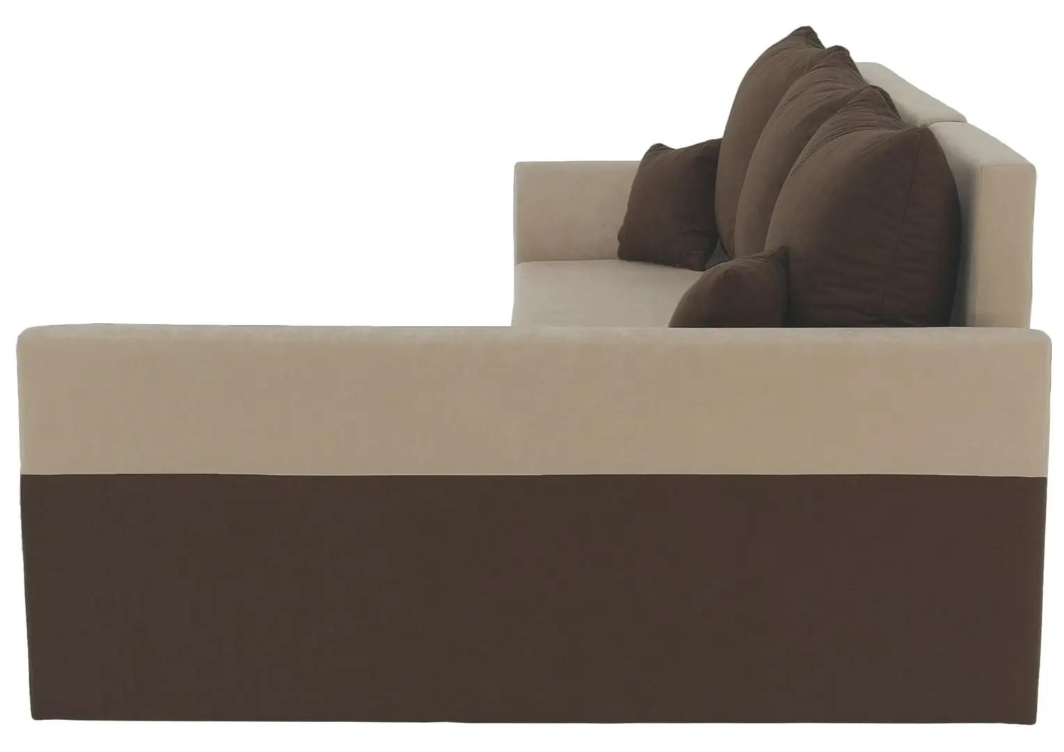 Диван угловой Tempo Kondela Desny (Brown/Beige) - 4