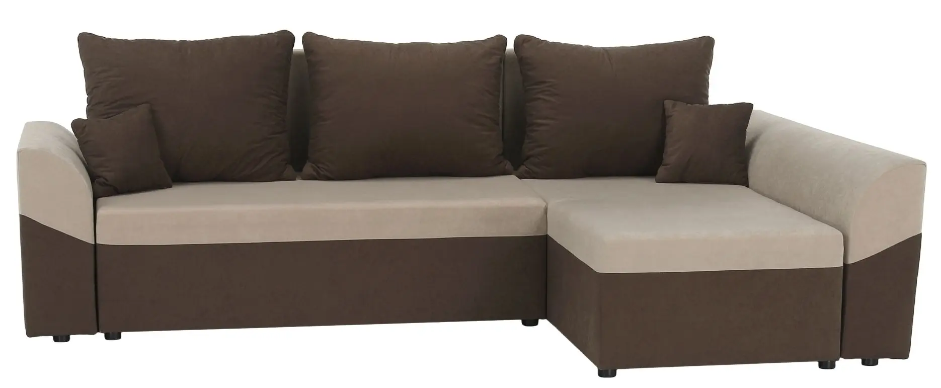Диван угловой Tempo Kondela Desny (Brown/Beige)