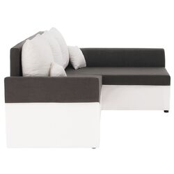 Диван угловой Tempo Kondela Desny (White/Gray) Thumb