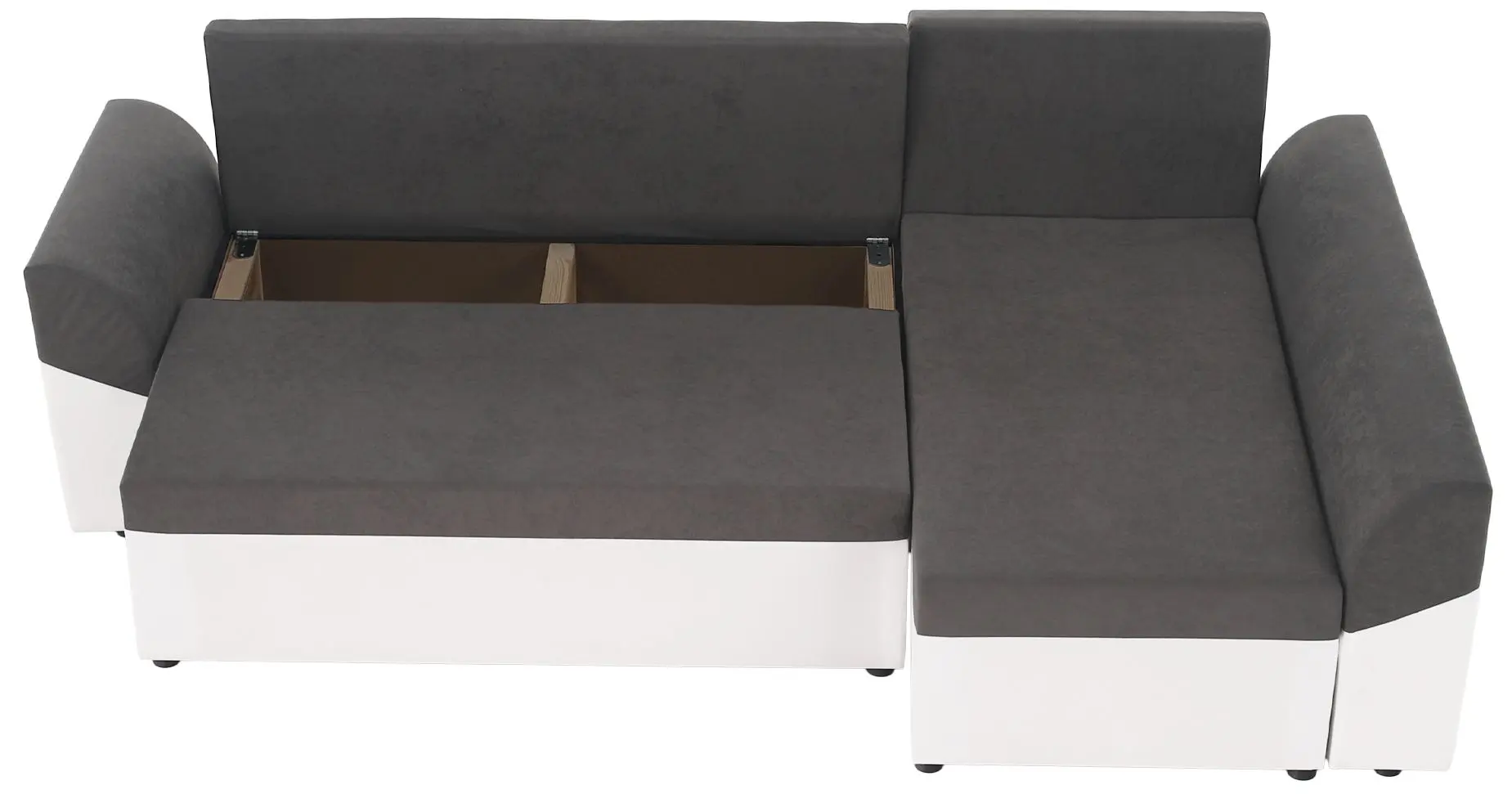 Диван угловой Tempo Kondela Desny (White/Gray) - 6