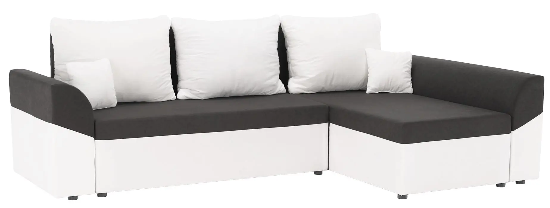 Диван угловой Tempo Kondela Desny (White/Gray)