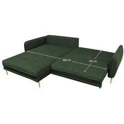 Canapea de colt Tempo Kondela Destiny Left (Green) Thumb