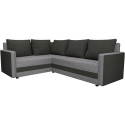 Диван угловой Tempo Kondela Dina L Roh Sawana 14/21 (Black/Grey) Thumb