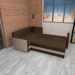 Canapea de colt Tempo Kondela Dina L Roh Sawana 15/16 (Beige/Brown) Thumb