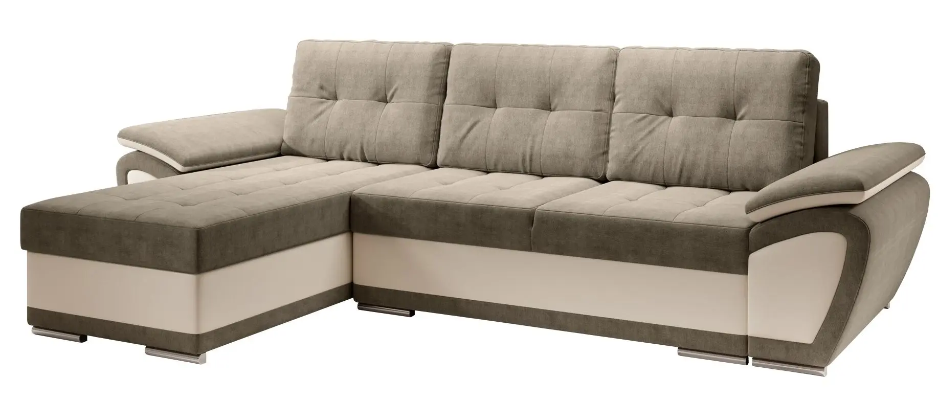 Canapea de colt Tempo Kondela Enif Roh Left (Beige/Light Brown)