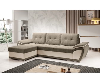 Canapea de colt Tempo Kondela Enif Roh Left (Beige/Light Brown)