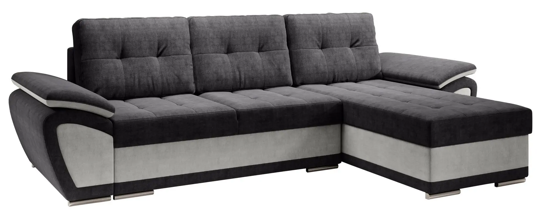 Canapea de colt Tempo Kondela Enif Roh Right (Light Gray/Dark Gray) - 2