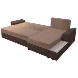 Диван угловой Tempo Kondela Fergus (Brown/Light Brown) Thumb