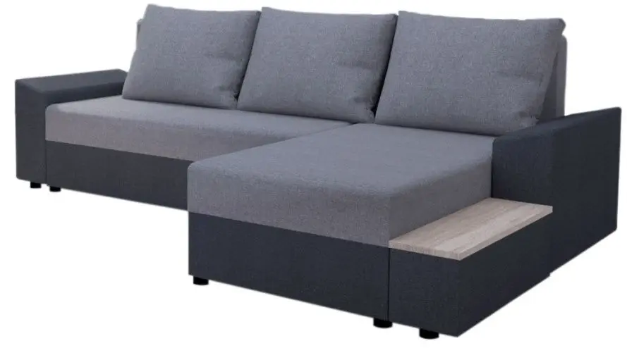 Диван угловой Tempo Kondela Fergus (Dark Grey/Grey)