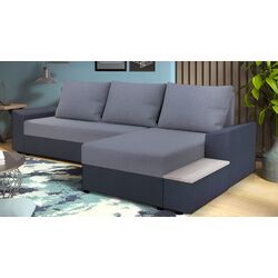 Canapea de colt Tempo Kondela Fergus (Dark Grey/Grey)