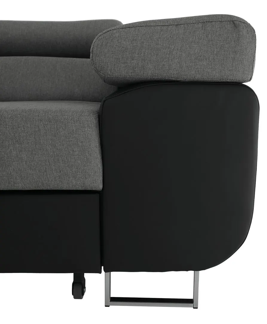 Диван угловой Tempo Kondela Gelan New Left (Black/Gray) - 13