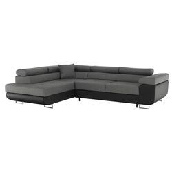 Диван угловой Tempo Kondela Gelan New Left (Black/Gray)