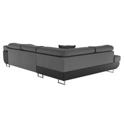 Диван угловой Tempo Kondela Gelan New Left (Black/Gray) Thumb
