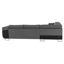 Диван угловой Tempo Kondela Gelan New Left (Black/Gray) Thumb
