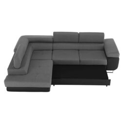 Диван угловой Tempo Kondela Gelan New Left (Black/Gray) Thumb