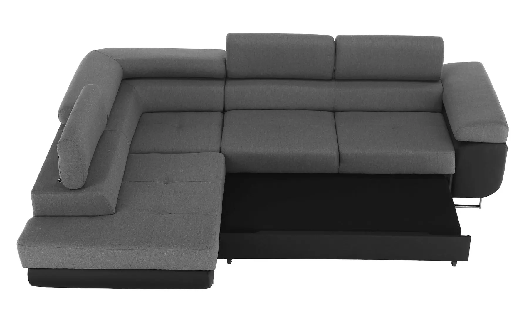 Диван угловой Tempo Kondela Gelan New Left (Black/Gray) - 10